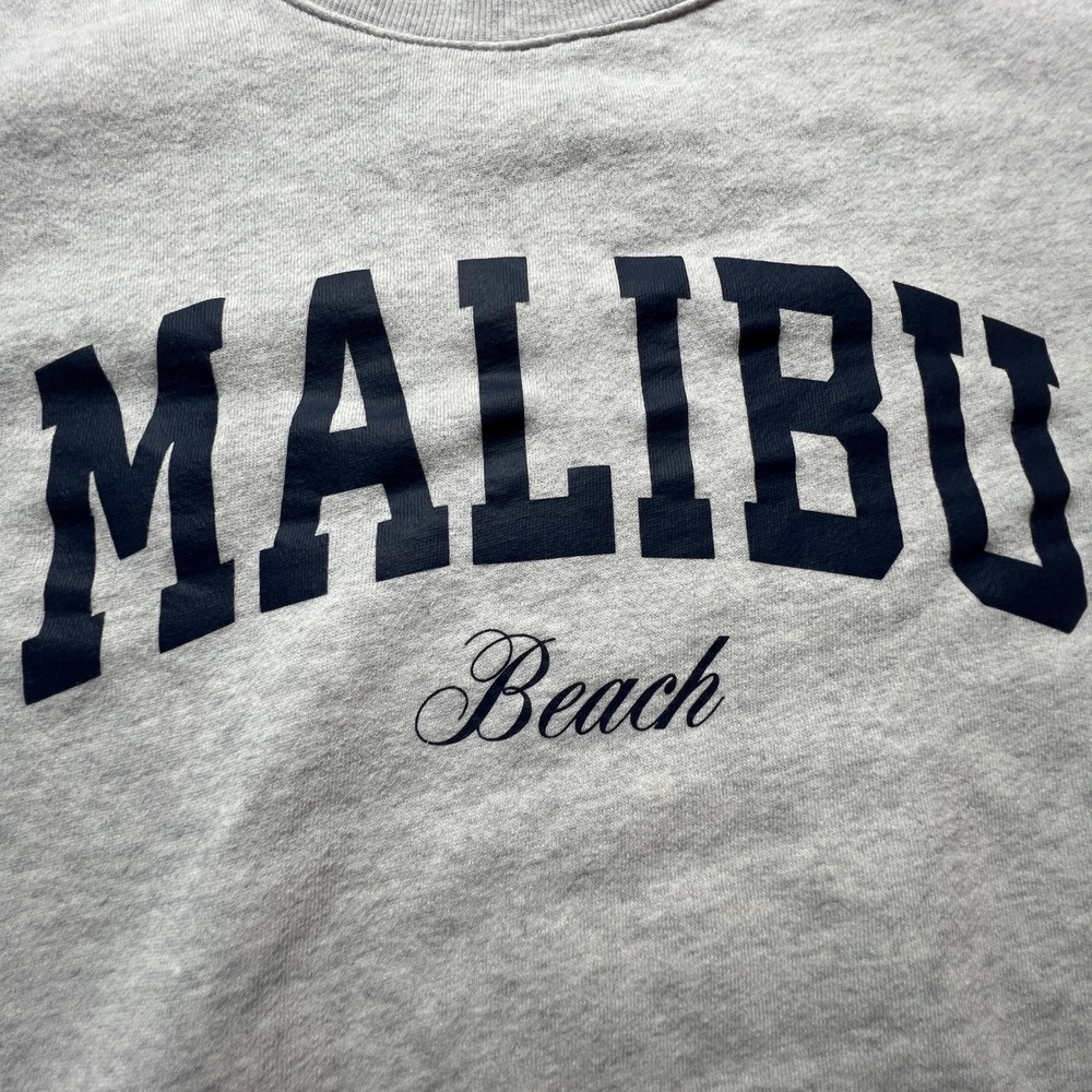 Old Navy SoComfy Malibu Beach Oversized Sweatshirt Gray Tunic XL Surf Travel - Picture 2 of 8